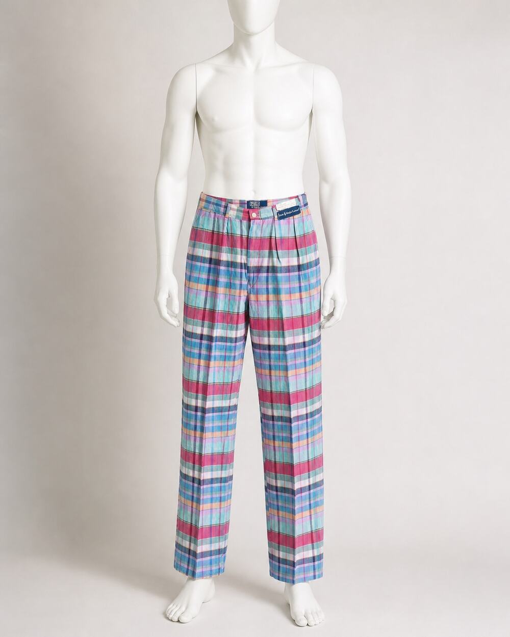 Vintage Polo Ralph Lauren Plaid Madras Golf Pants W 29 Deadstock Summer Vibes